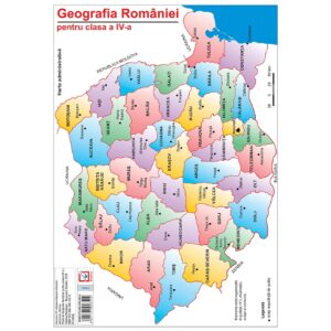 pr086 Hartă Geografia României pentru clasa a IV-a