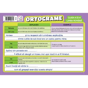 pr118 Pliant Ortograme - clasa a III-a